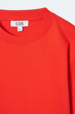 COS CLEAN CUT REGULAR LONG-SLEEVED T-SHIRT-Women T-Shirts | Tops