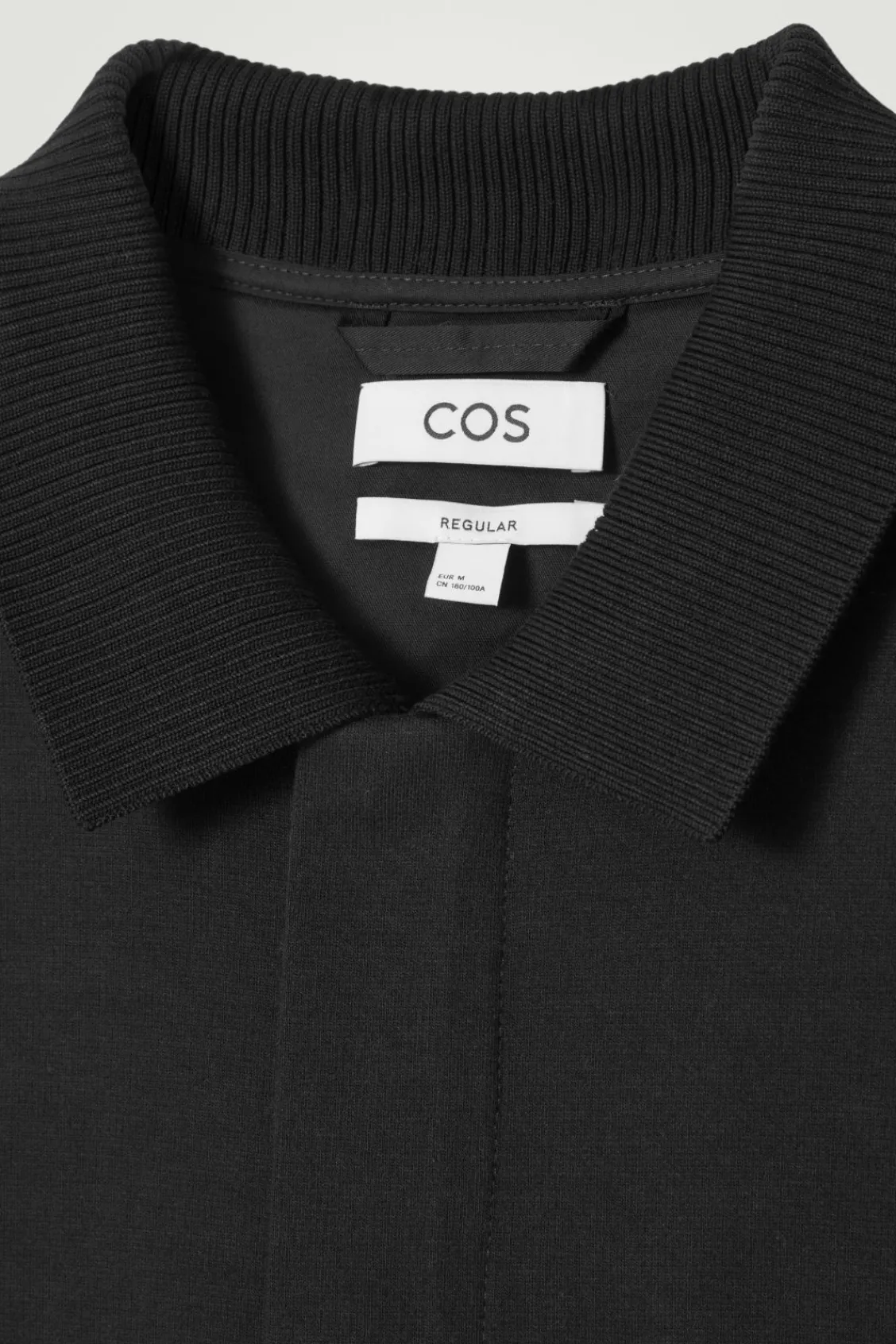 COS COLLARED COTTON-JERSEY JACKET- Shirts | Coats & Jackets