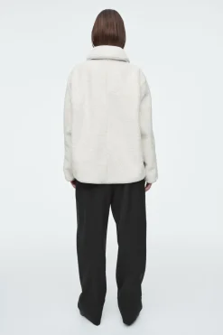 COS COLLARED FAUX SHEARLING JACKET-Women Coats & Jackets