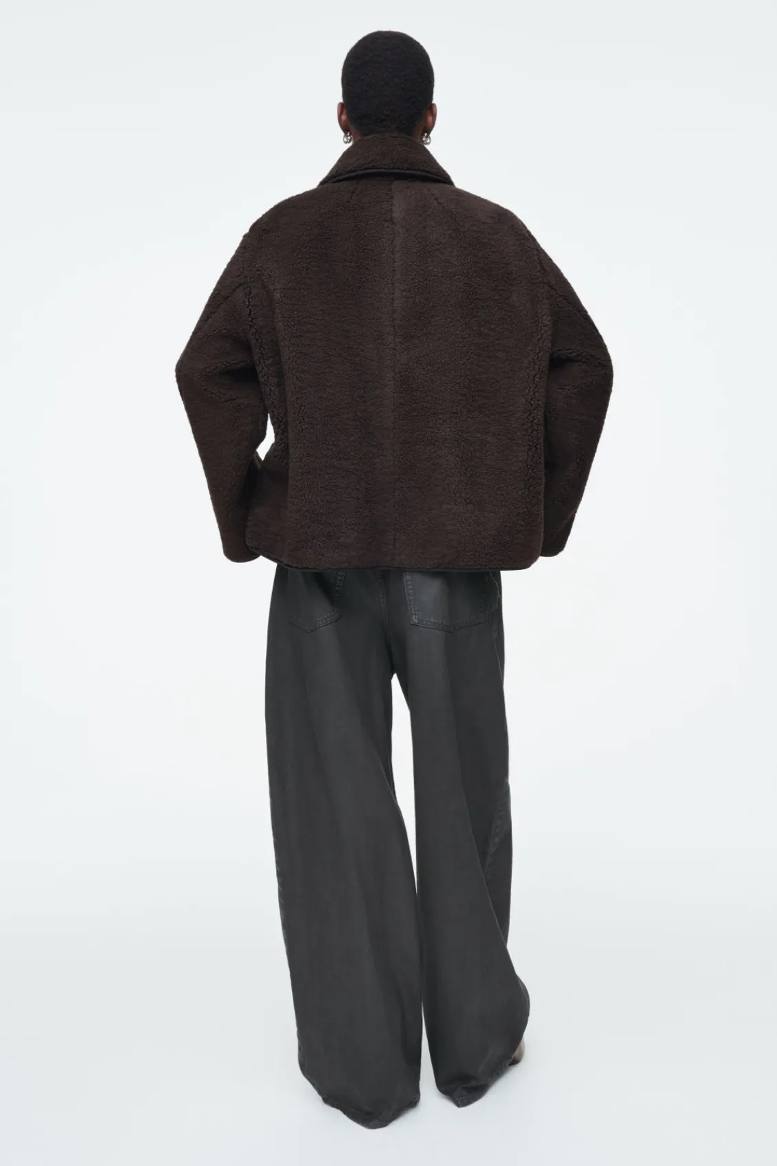 COS COLLARED FAUX SHEARLING JACKET-Women Coats & Jackets