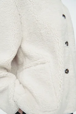 COS COLLARED FAUX SHEARLING JACKET-Women Coats & Jackets