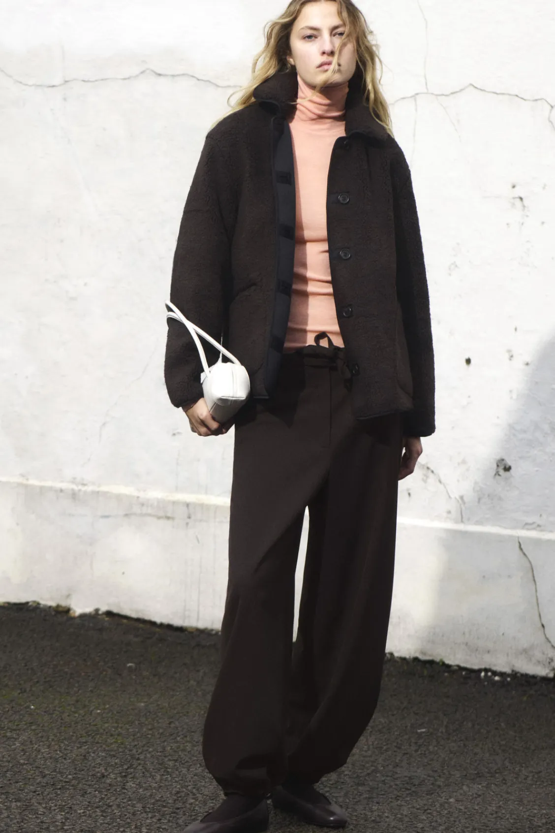 COS COLLARED FAUX SHEARLING JACKET-Women Coats & Jackets