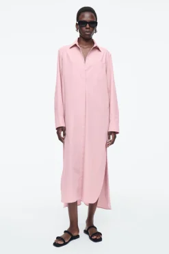 COS COLLARED MIDI SHIRT DRESS-Women Dresses & Jumpsuits
