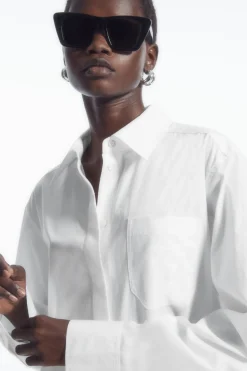 COS COLLARED MIDI SHIRT DRESS-Women Dresses & Jumpsuits