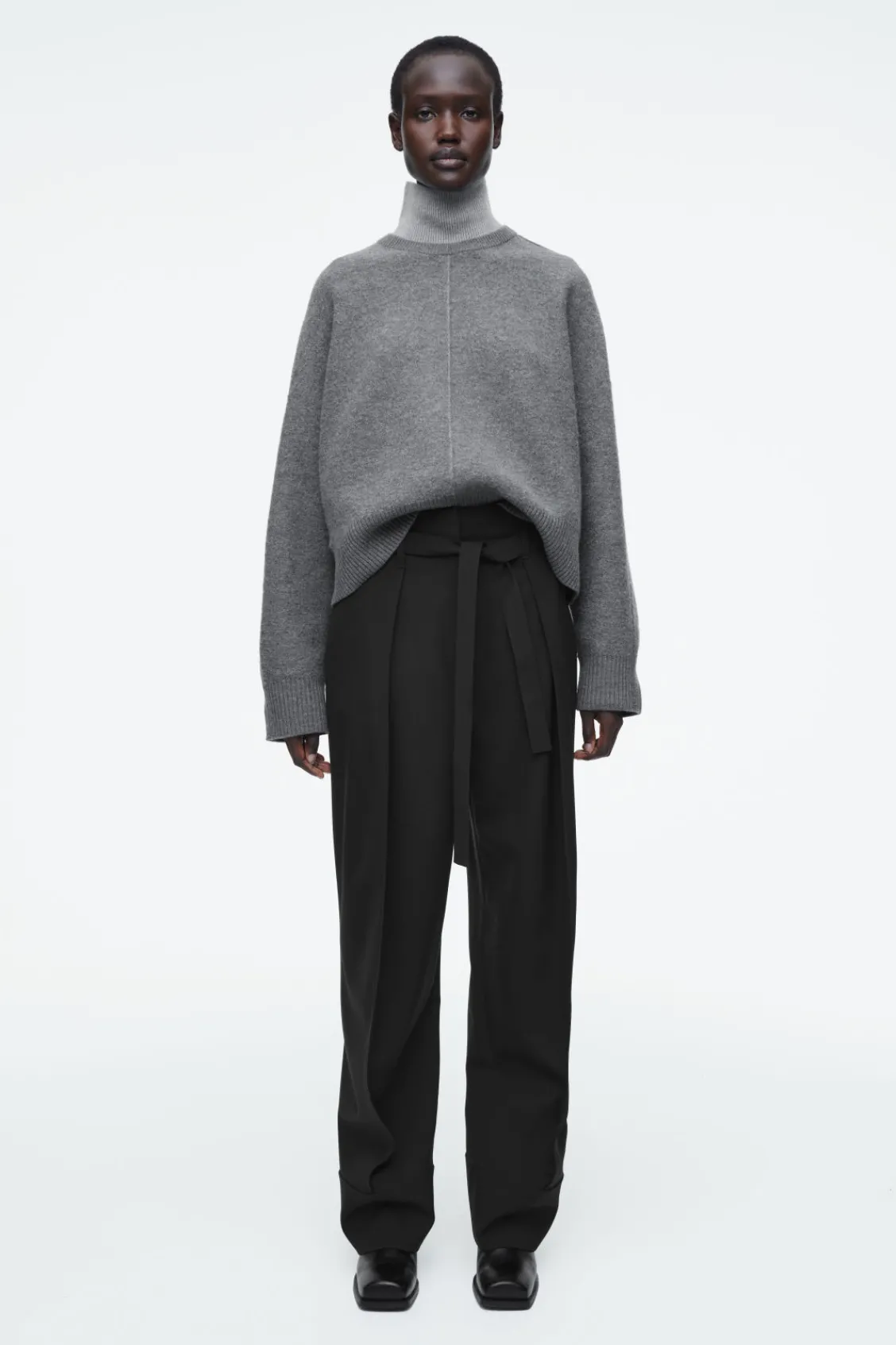 COS COLOUR-BLOCK LAYERED WOOL JUMPER-Women Tops | Sweaters & Cardigans