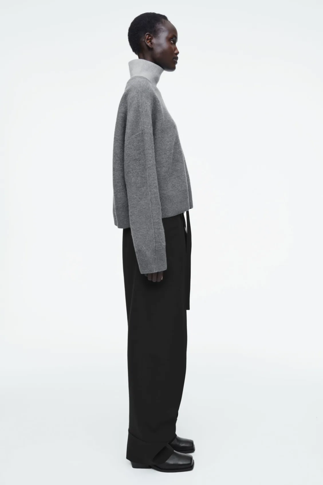 COS COLOUR-BLOCK LAYERED WOOL JUMPER-Women Tops | Sweaters & Cardigans