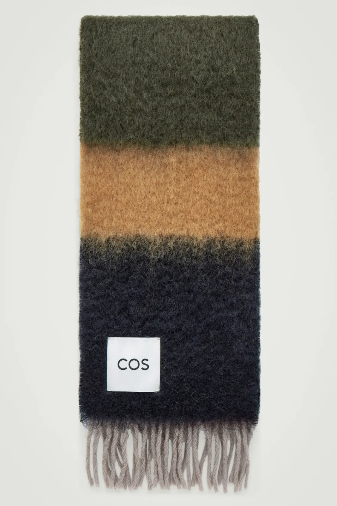 COS COLOUR-BLOCK MOHAIR SCARF- Hats & Scarves