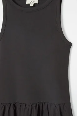 COS CONTRAST-PANEL MAXI DRESS-Women Dresses & Jumpsuits
