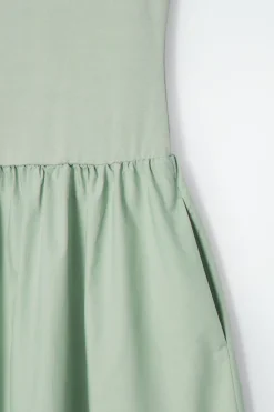 COS CONTRAST-PANEL MAXI DRESS-Women Dresses & Jumpsuits