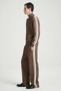COS CONTRAST-STRIPE KNITTED TRACK JACKET- Matching Sets | Sweaters & Cardigans