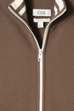 COS CONTRAST-STRIPE KNITTED TRACK JACKET- Matching Sets | Sweaters & Cardigans