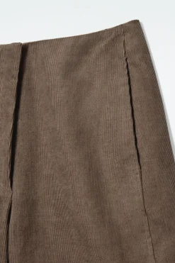 COS CORDUROY BARREL-LEG TROUSERS-Women Pants