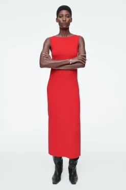COS CORSET-DETAIL MAXI DRESS-Women Dresses & Jumpsuits | Sweaters & Cardigans