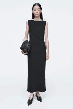 COS CORSET-DETAIL MAXI DRESS-Women Dresses & Jumpsuits | Sweaters & Cardigans