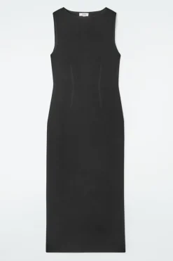 COS CORSET-DETAIL MAXI DRESS-Women Dresses & Jumpsuits | Sweaters & Cardigans