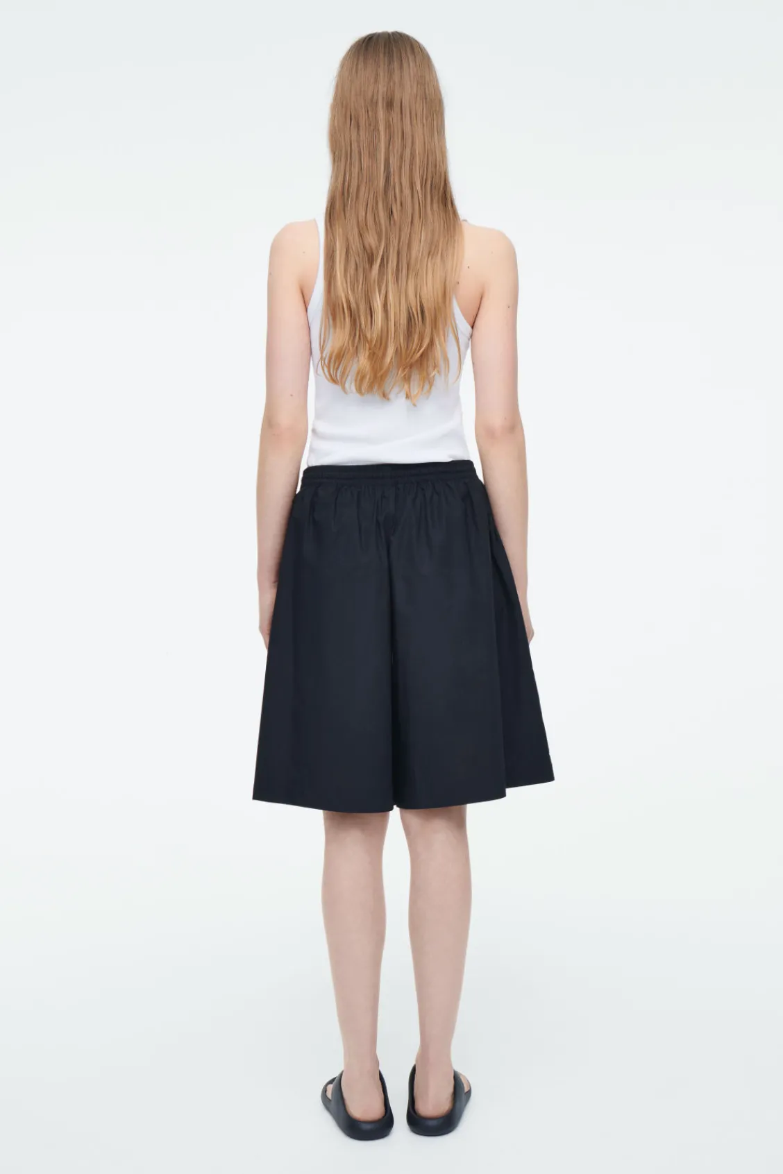 COS COTTON DRAWSTRING SHORTS-Women Pants