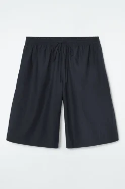 COS COTTON DRAWSTRING SHORTS-Women Pants