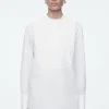 COS COTTON TUXEDO SHIRT-Women Shirts & Blouses | Tops