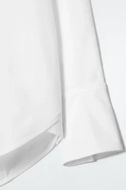 COS COTTON TUXEDO SHIRT-Women Shirts & Blouses | Tops