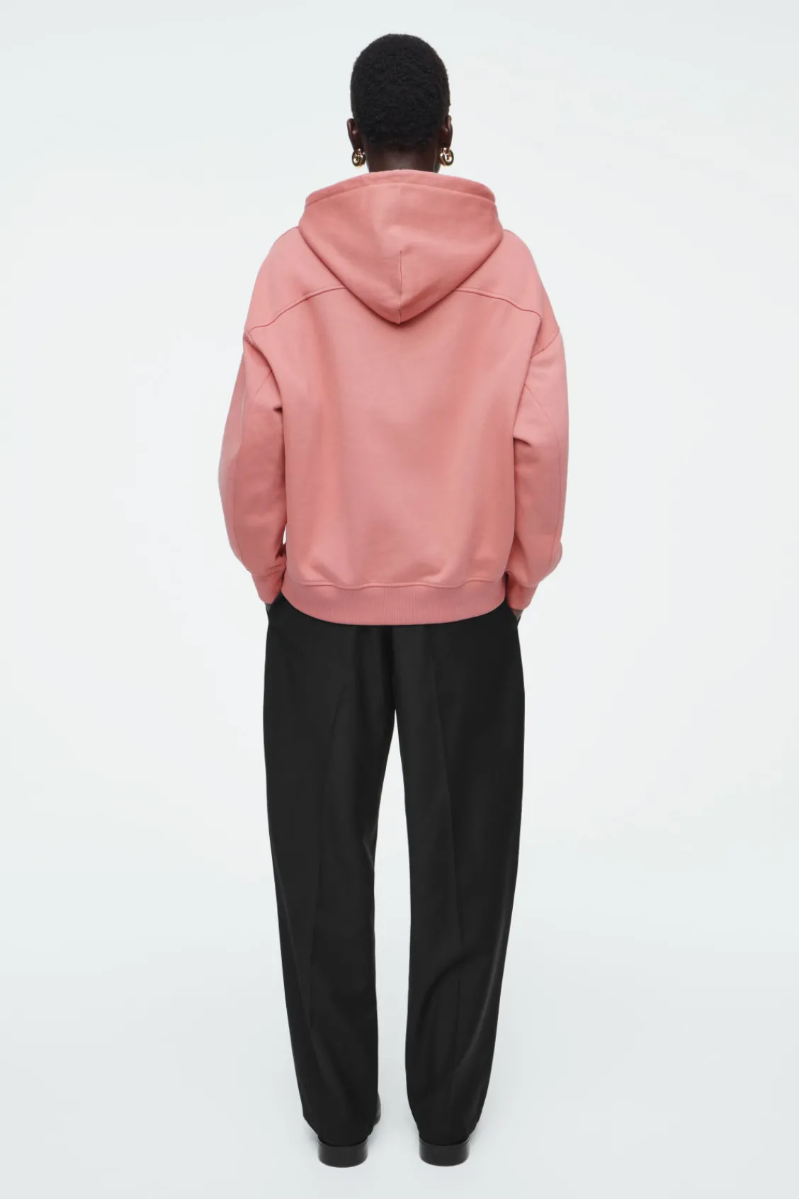 COS COTTON-JERSEY HOODIE-Women Tops
