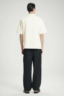 COS COTTON-TWILL HALF-ZIP POLO SHIRT- Polo Shirts