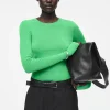 COS CREW-NECK MERINO WOOL TOP-Women T-Shirts | Tops