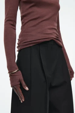 COS CREW-NECK MERINO WOOL TOP-Women Tops | Sweaters & Cardigans