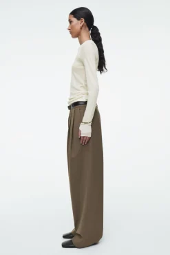 COS CREW-NECK MERINO WOOL TOP-Women T-Shirts | Tops
