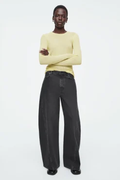 COS CREW-NECK MERINO WOOL TOP-Women T-Shirts | Tops