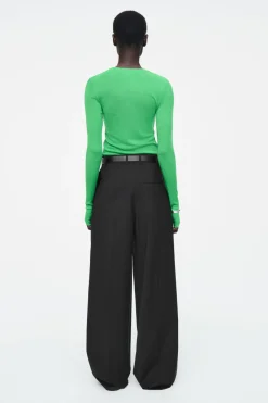 COS CREW-NECK MERINO WOOL TOP-Women T-Shirts | Tops