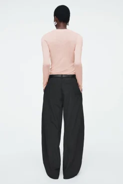 COS CREW-NECK MERINO WOOL TOP-Women T-Shirts | Tops