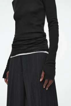 COS CREW-NECK MERINO WOOL TOP-Women T-Shirts | Tops