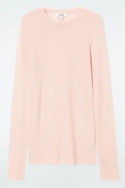 COS CREW-NECK MERINO WOOL TOP-Women T-Shirts | Tops