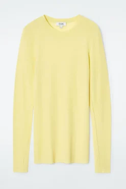COS CREW-NECK MERINO WOOL TOP-Women T-Shirts | Tops