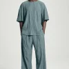 COS CRINKLED WIDE-LEG PANTS- Matching Sets | Pants