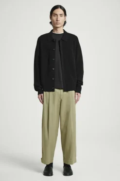 COS CROPPED BARREL-LEG PANTS- Pants