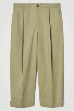 COS CROPPED BARREL-LEG PANTS- Pants