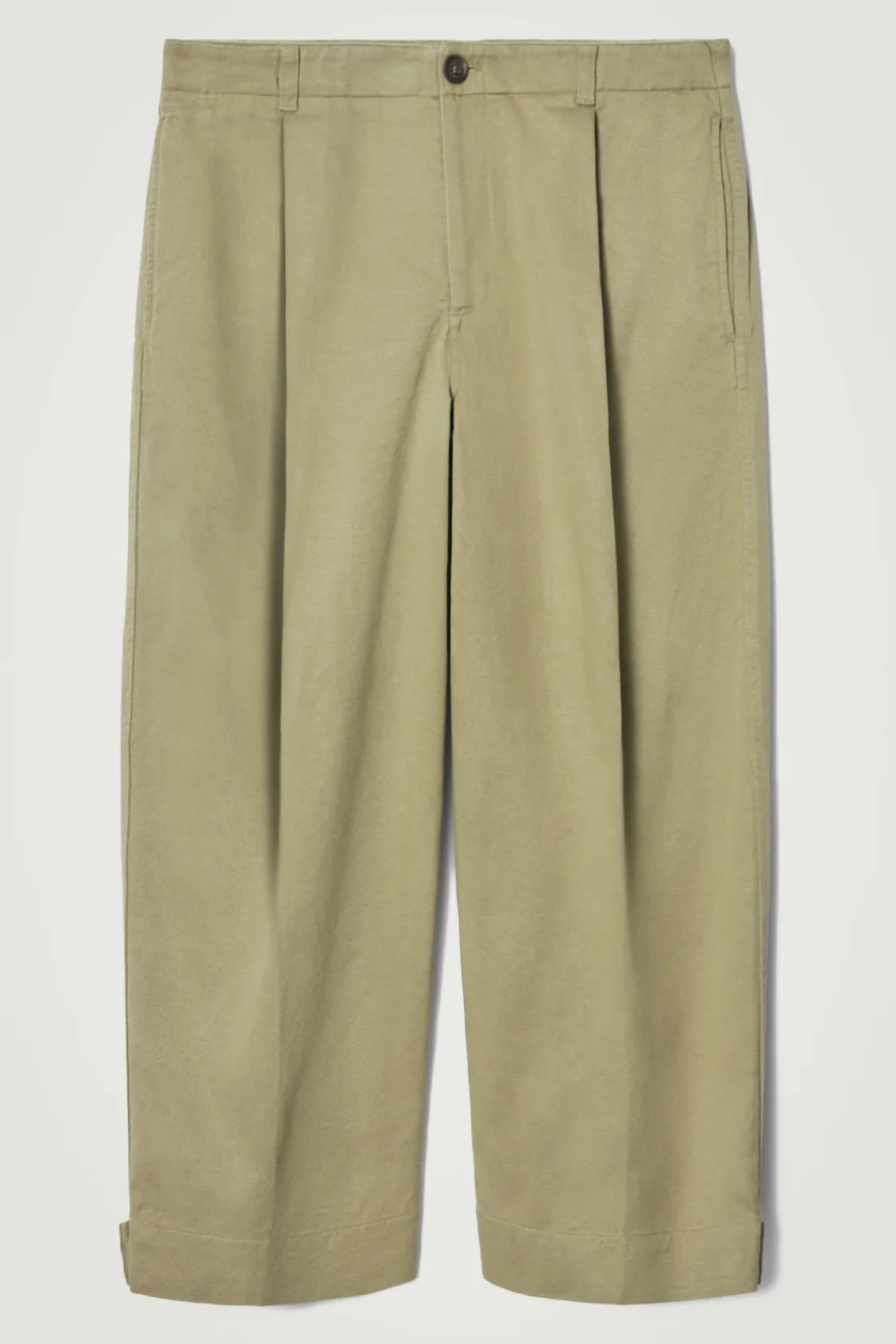 COS CROPPED BARREL-LEG PANTS- Pants
