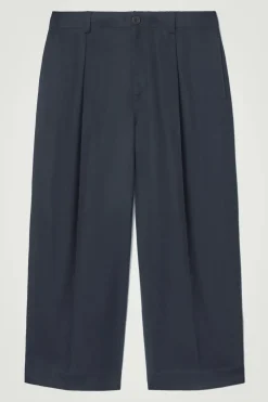 COS CROPPED BARREL-LEG PANTS- Pants