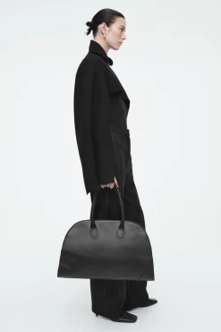 COS CROPPED BOILED-WOOL HYBRID CAPE-Women Capes & Hybrids