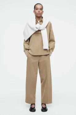 COS CROPPED CORDUROY PANTS-Women Pants
