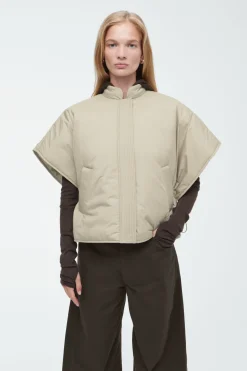 COS CROPPED PADDED HYBRID VEST-Women Capes & Hybrids | Coats & Jackets