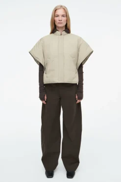 COS CROPPED PADDED HYBRID VEST-Women Capes & Hybrids | Coats & Jackets