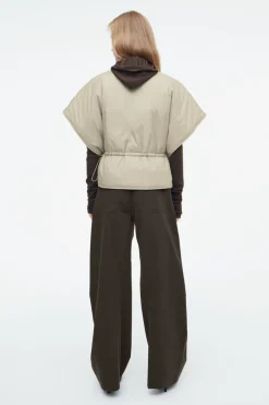 COS CROPPED PADDED HYBRID VEST-Women Capes & Hybrids | Coats & Jackets