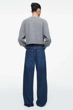 COS CROPPED WOOL CARDIGAN-Women Sweaters & Cardigans