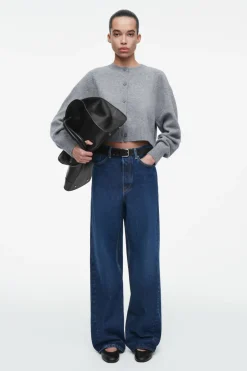 COS CROPPED WOOL CARDIGAN-Women Sweaters & Cardigans