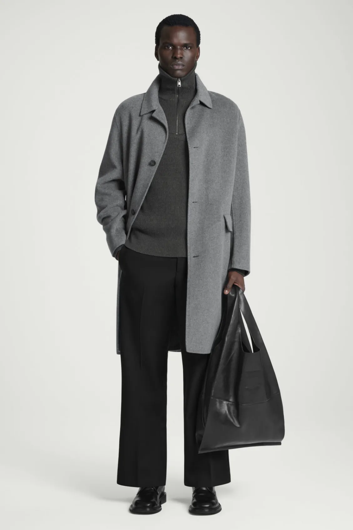 COS CROPPED WOOL-BLEND FLARED PANTS- Pants