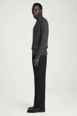 COS CROPPED WOOL-BLEND FLARED PANTS- Pants