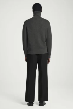 COS CROPPED WOOL-BLEND FLARED PANTS- Pants