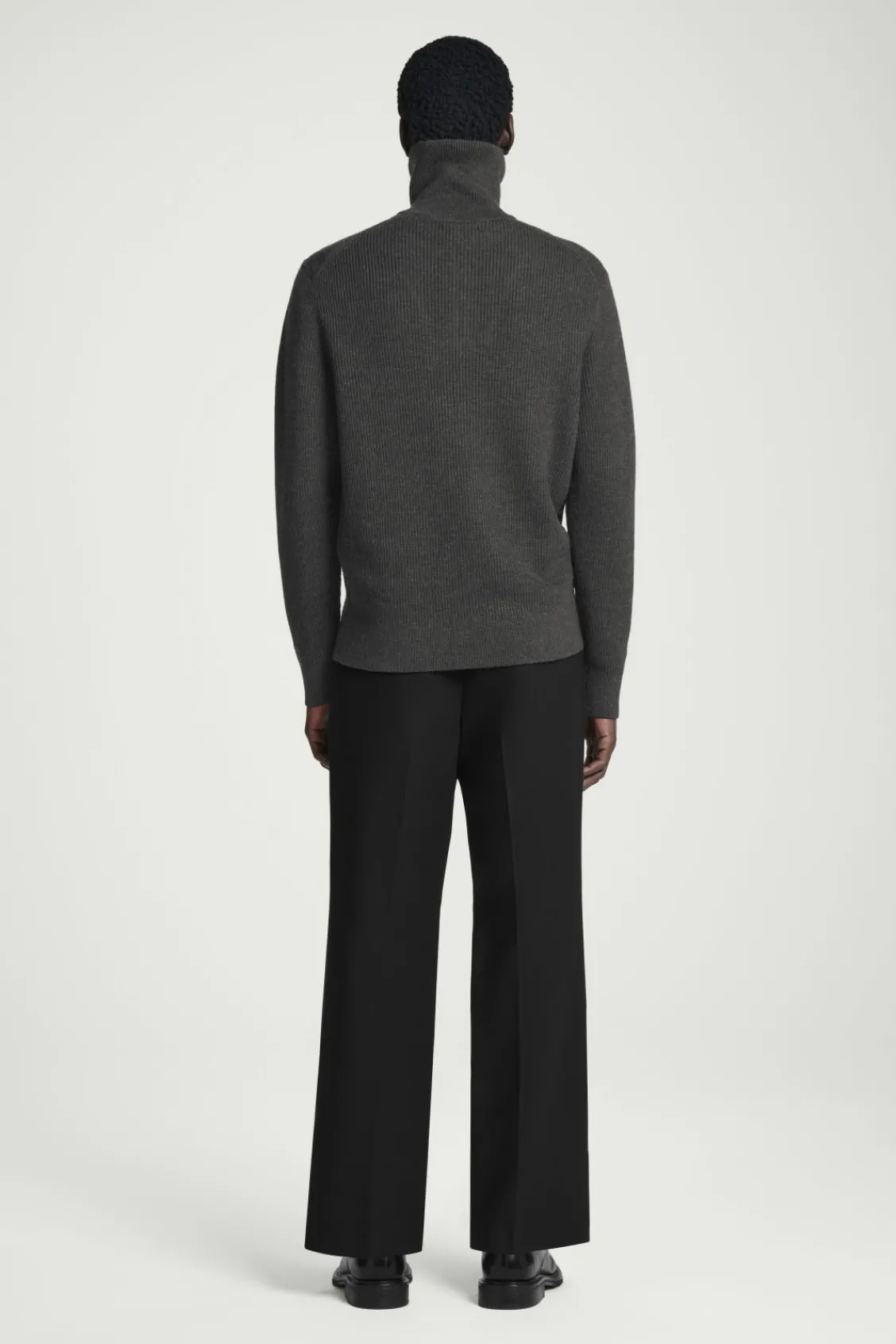 COS CROPPED WOOL-BLEND FLARED PANTS- Pants